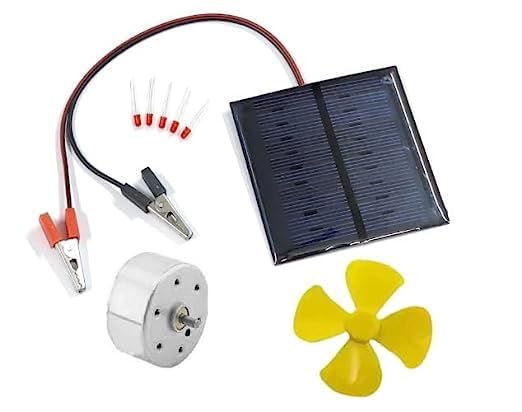S P India Solar Panel Science Project Kit with DC Motor and Propeller Solar Panel Science Project kit-image-0