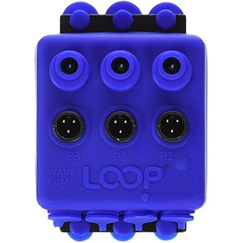 Current USA eFlux Wave Pump Blue Manifold HUB (Connects Up to 3 eFlux Wave Pumps) Control LOOP Pumps LED Indicator Light, IC Protection, Blue Silicone Splash Guard (1685) Cover