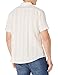 Amazon Essentials Men's Slim-Fit Short-Sleeve Linen Cotton Shirt, Beige Pale Pink Stripe, Medium