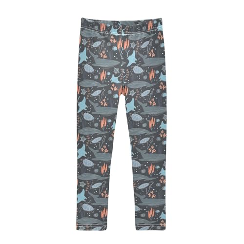 Girls Leggings Life in The Depths of The Ocean Toddler Girls Clothes Leggings for Girls Toddler Girls Leggings 3-4T