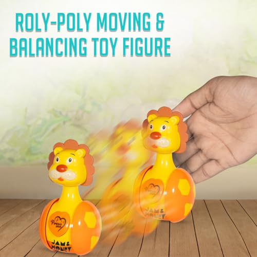 Image of Amazon Brand - Jam & Honey Baby Rattle Tumbler Set of 2 I Best Learning Toy Pushing Or Holding Toys | Baby Development Toys