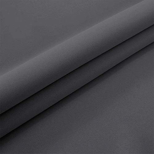 Kisbeibi French Door Curtains 2Pcs Grey Blackout Privacy Door Curtains Sticker Hanging Curtains Drapes Single Thermal Insulated Tie Up Darkening Shades Window Curtains for Home Door Entry,26x68 Inch