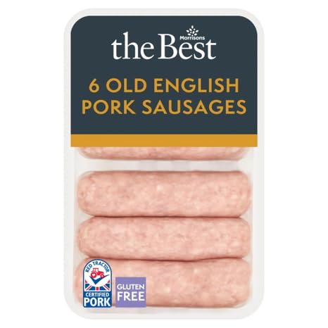 Morrisons The Best 6 Old English Sausages, 400g