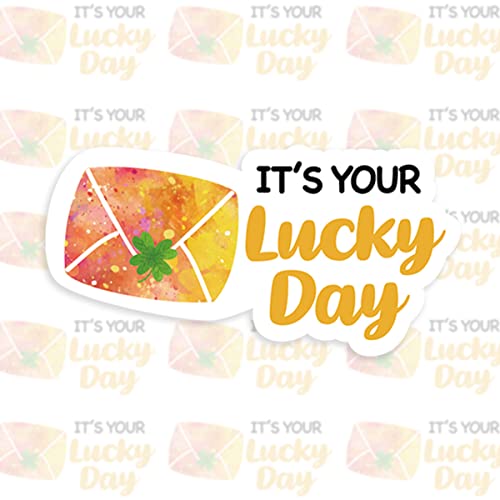 200 Pcs It’s Your Lucky Day Patrick's Day Sticker,Shamrock Lucky Clover Envelopes Stickers For Handmade Goods/Bags Business Packages ,Patrick's Day Theme Small Shop Business Stickers For Envelopes Seals-Rainbow #TOP3