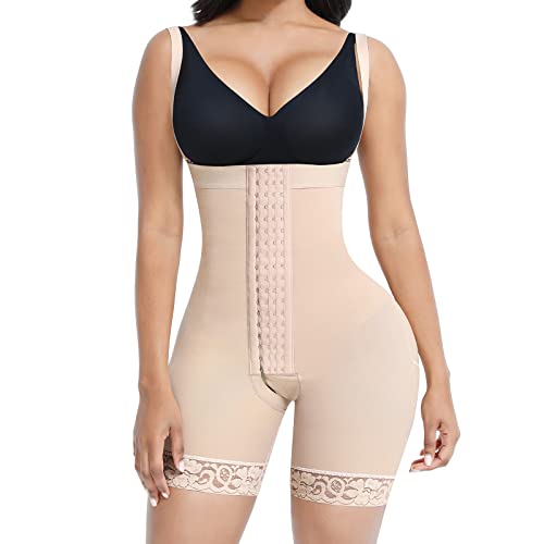 Feelingirl Body Shaper For Women Butt Lifter Shapewear Tummy Control Waist Slimmer Thigh Shaper Faja Shorts Beige L #TOP8
