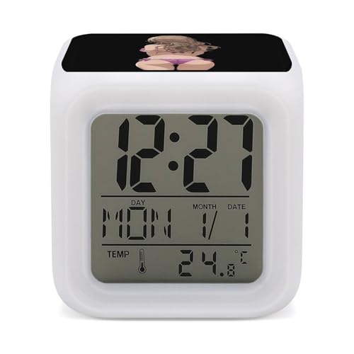 Bare Naked Sexy Women Digital Alarm Clock with Loud Alarm