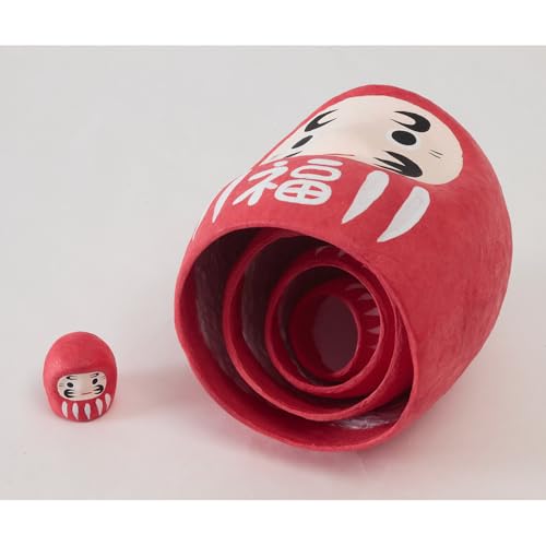 Muñeca Daruma Japonesa de 5.4 pulgadas hecha a mano miniatura 6