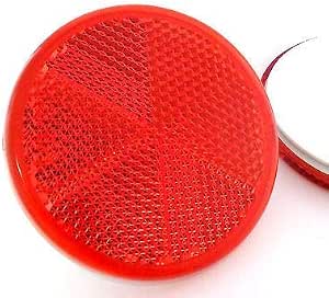 2 Catadioptres Ronds Orange Ambré 50mm - Agréés ECE | Pour Remorque, Caravane, Moto
