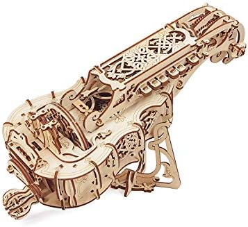 UGears Mechanical Models 3-D Wooden Puzzle - Mechanical Hurdy-Gurdy Musical Instrument