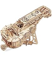 UGEARS Hurdy Gurdy Puzzle 3D in Legno – Strumento Musicale Kit Modello Meccanico in Legno da Costruire - Puzzle Fai da Te Musica Medievale - Rompicapo Set di Costruzioni per Adulti e