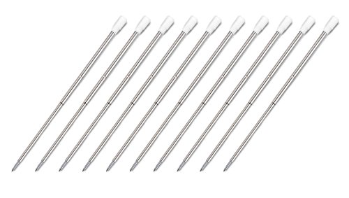 NEO+ Lot de 10 recharges (2 parties) pour stylo à bille Swarovski STARDUST Crystal Elements Encre noire