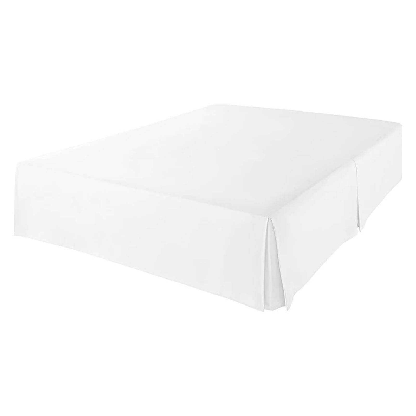 Elegancka plisowana spódnica na łóżko z platformą o wysokości 35 cm (biała niestandardowa 35 cm kropla)