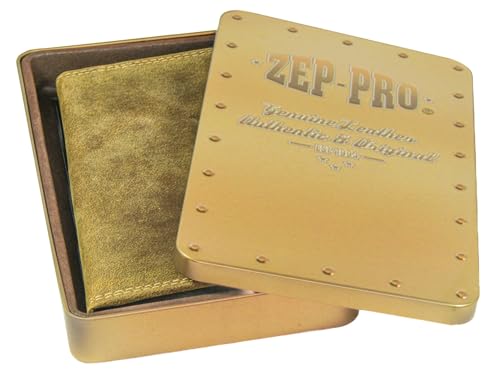 ZEP-PRO NCAA Georgia Bulldogs Vintage Tan Leather Secretary Wallet, Slim Stylish for Men2