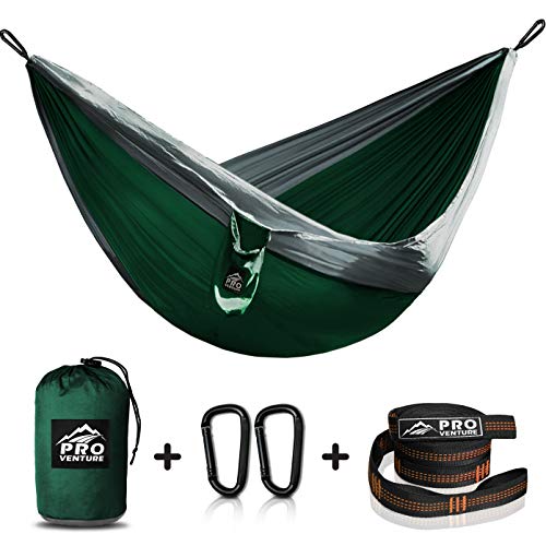 Double and Single Camping Hammocks - Hammock with Free Premium Straps & Carabiners