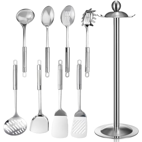 LemonRoad 9-Piece Stainless Steel Cooking Utensil Set