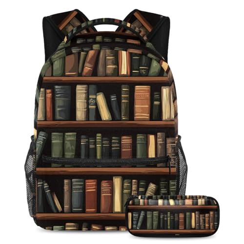 Sac à dos polyvalent de bibliothèque pour transporter vos livres rétro à l'université