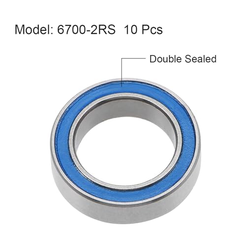 Roulement à billes 6700 10x15x4mm étanche pour modélisme et impression 3D x80 - 2