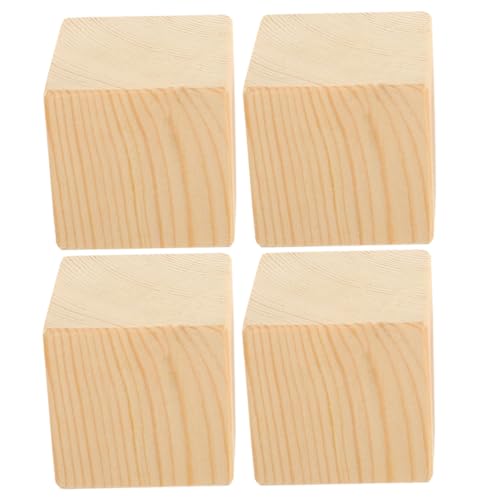 iplusmile 4 Piezas Elevadores de Muebles de Madera Tacos para Sofás y Camas Soporte Estable y Antideslizante Altura de Muebles Compatible con Pies de Escritorio y Armarios