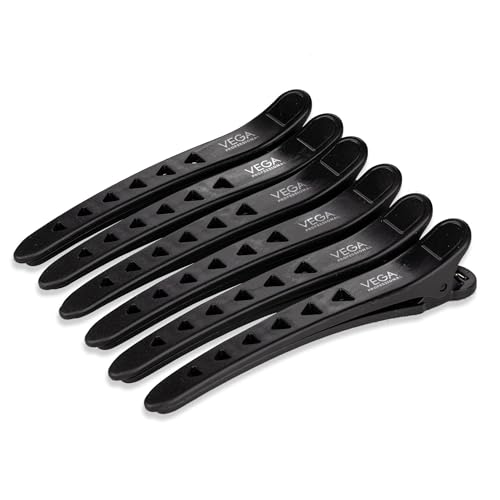VEGA PROFESSIONAL Carbon Section Clips for Sectioning, Styling,Co...