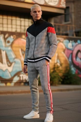 Image of SCREENSHOT Screenshotbrand Mens Hip Hop Slim Fit Track Pants - Athletic Jogger Bottom with Side Taping