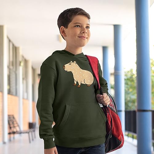 Cute Capybara Kids' Hoodie - Kid Birthday Present - Capybara Apparel4