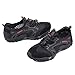 Buty wodne Boso Quick-Suche Lightweight Oddychająca Guma Zużycia Prosty Płaski Komfort Antypoślizgowy Elastyczne Dla Plaży Walking Stream Trekking Basen Snorkeling Jazdy Jagging,Black,50