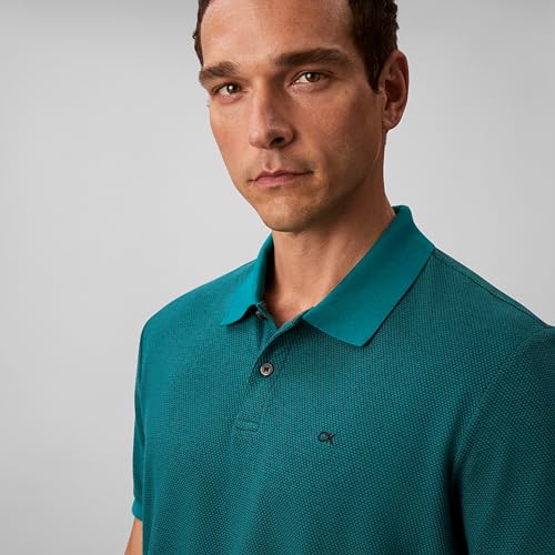 Polo refinado de jacquard para hombre de Calvin Klein miniatura 3