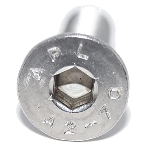 Tornillos avellanados con hexágono interior Idt Trade M6 x 120, 10 unidades, acero inoxidable Cover