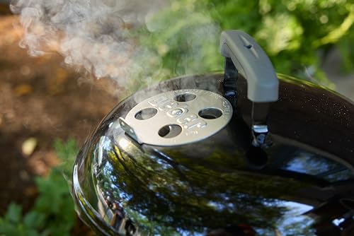 Image of Weber Smokey Joe 14 inch Charcoal Grill - Portable Compact Charcoal BBQ Kettle with Tuck‑N‑Carry Lid Lock & Durable Porcelain‑Enameled Finish for Outdoor Cooking