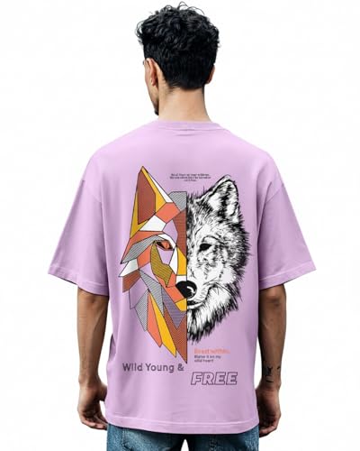 Image of Bewakoof Cotton Men Oversized Fit T-Shirt