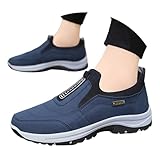 Dasongff Sneakers Sport Homme Chic Baskets Slip-ins Cómodo Basket Marche Antideslizante Zapatos Senderismo Running Training Sneaker sin Cordones Multisports Transpirable Athlétique Gym, B1 Azul, 39 EU