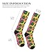 Supdreamc Cute Comfortable Socks for Adults Peacock Pattern Pink, Fashion Compression Knee High for Daily Wear Outdoor Running Hiking Sports Gifts