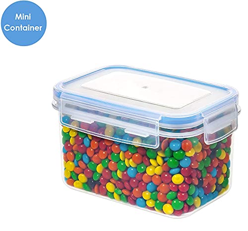 Image of Diablos Airtight Kitchen Storage Containers Set of 2-500ml, Plastic Fridge Storage Container with Lock & Seal Lid, Blue