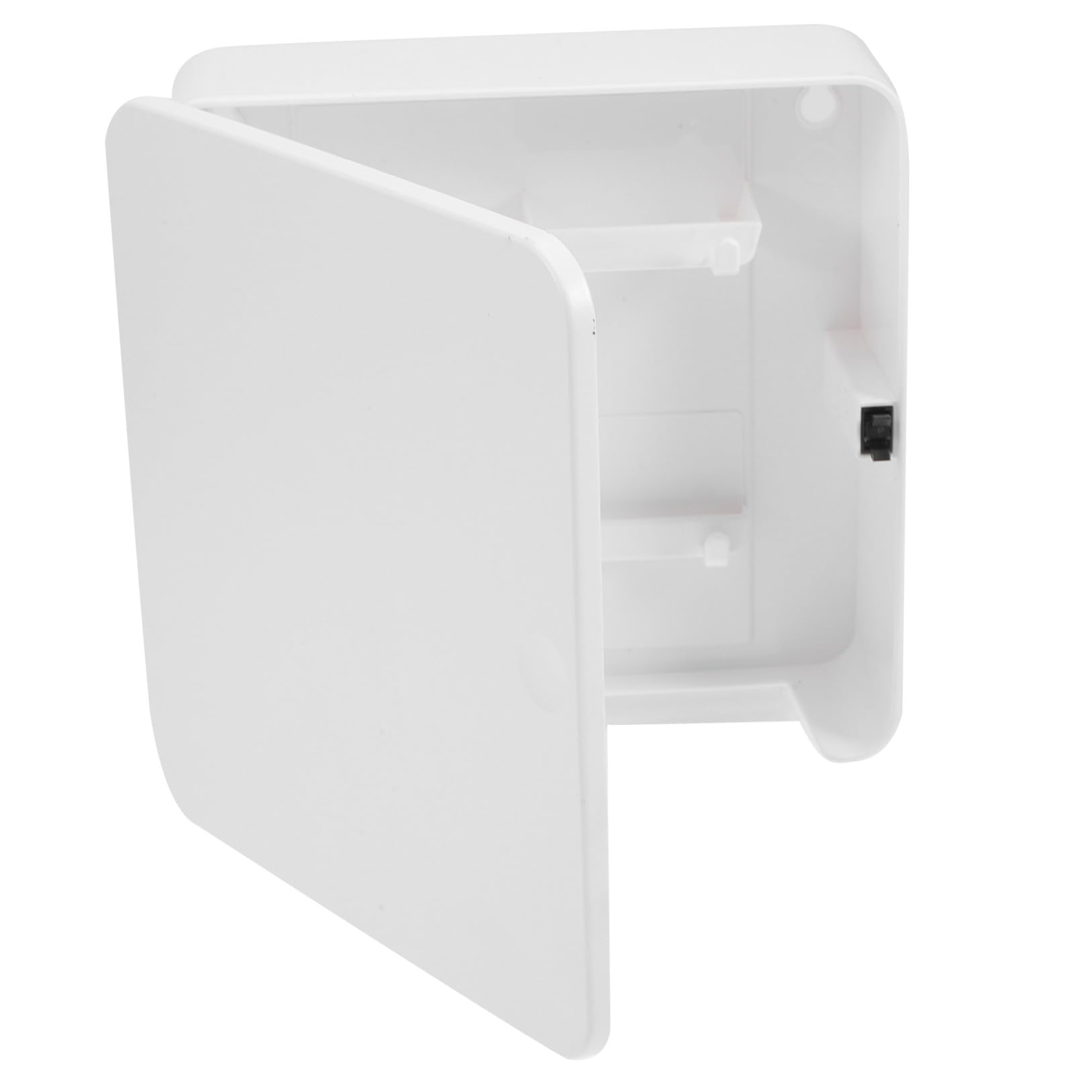 Organizador de Llaves de Plástico Blanco y Función Fácil de Instalar Diseño Moderno Magnético sin Clavos Porta Llaves para Pared en Cafeterías o Librerías