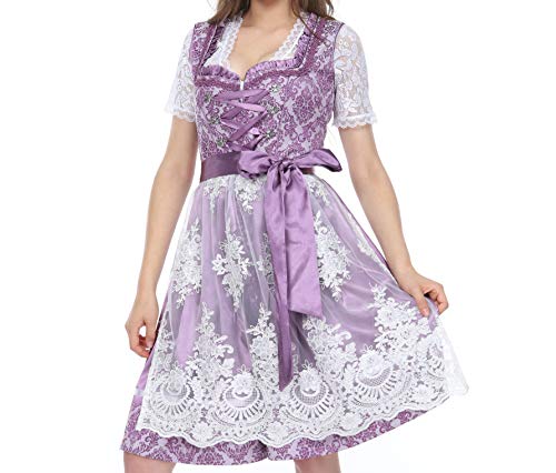 Lifos 0650 Lila Dirndl Germandress 3Tlg. Oktoberfest Gr.34 bis 52 (50) Cover