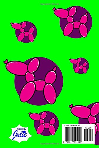 Funky Balloon Dog Notebook: Bright Coloured Balloon Dog Themed Notebook - 100 pages, 6 x 9 - Image 2