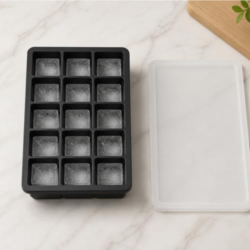 Molde de Silicona para Cubos de Hielo con Tapa miniatura 4