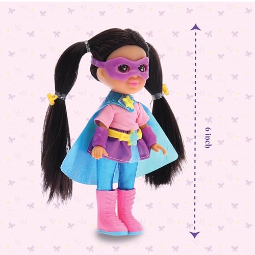 Image of Li'l Diva Superhero Starlight 6'' Doll|India's First Preschool RolePlay PretendPlay Toy with Accessories|Best Gift for Girls 3+|Movable Arms & Legs|Beautiful Dress|Elegant Eyes|Soft Hair Play