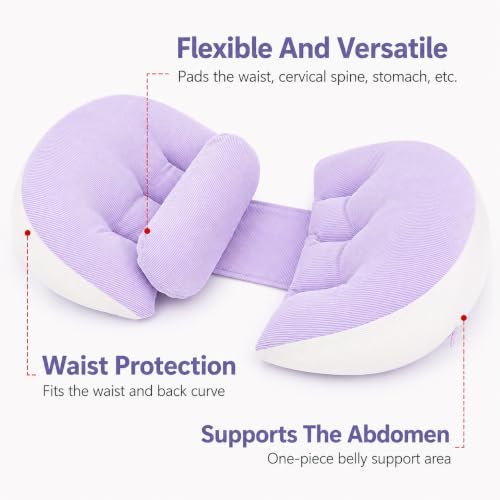 Image of Proliva Maternity Pillow | Dual Pregnancy Wedge Pillows for Back & Belly Support | Adjustable Butterfly Design | Travel-Friendly Pregnancy Pillow | Hypoallergenic Organic Cotton Cover
