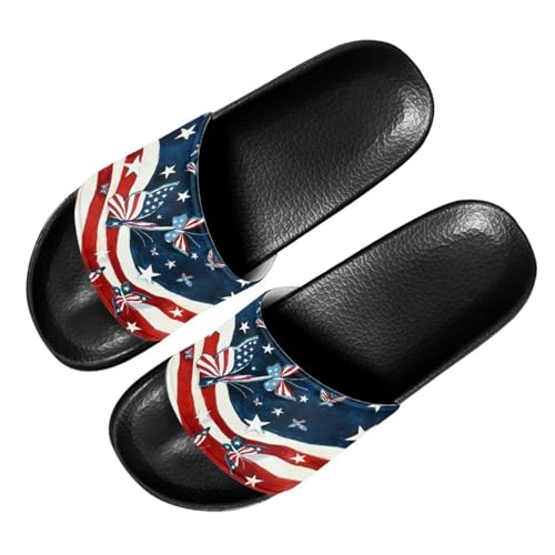 Image of Footwear for Mens Open Toe Athletic Sandals Anti-Slip Sole Slide Sandals Pillow House Flat Shoes Comfortable Slip On Slippers for Indoor & Outdoor