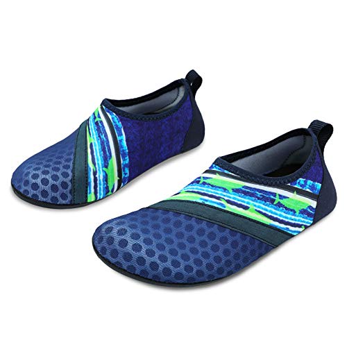 Jiasuqi Summer Beach Pool Water Shoes Sock For Kids Boys Girls Splice Navy Us 2.5-3 M Little Kid #TOP2