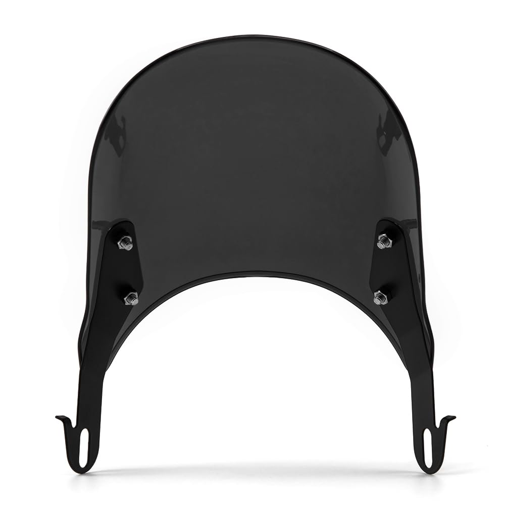 Déflecteur de Vent Moto Pare-Brise Universel Déflecteur de Vent pour Moto 5 '' - 7 '' Phares (Noir)