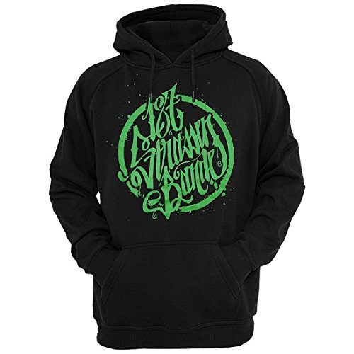 Preisvergleich Produktbild 187 Straßenbande - Logo Hoodie schwarz / grün (S)