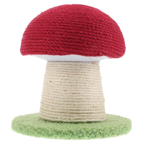 Rascador para Gatos Toyvian Rojo en Forma de Hongo