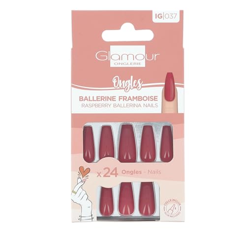 Faux ongles Ballerine Framboise pour une manucure express avant vos soirées et événements