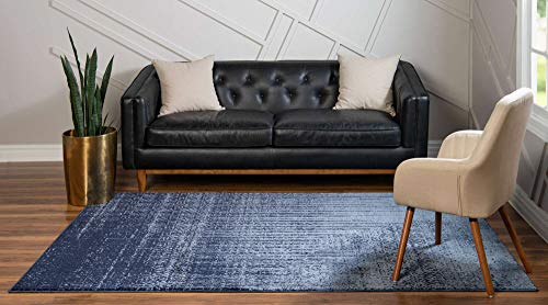 Tapete Unique Loom Del Mar 155x245 cm Azul miniatura 3