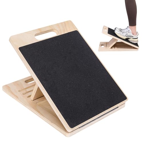 Tabla Inclinada De Madera Profesional, Tabla Inclinada Profesional, Tabla Inclinada De Madera Portátil, Tabla De Equilibrio Para Rodillas, Tobillos, Talones, Pies Y Piernas