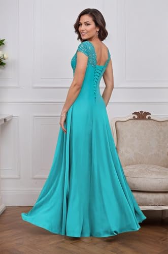 High Low Mother of The Bride Dresses for Women Tea Length Formal Dress with Cap Sleeve Sequin Evening Gown2