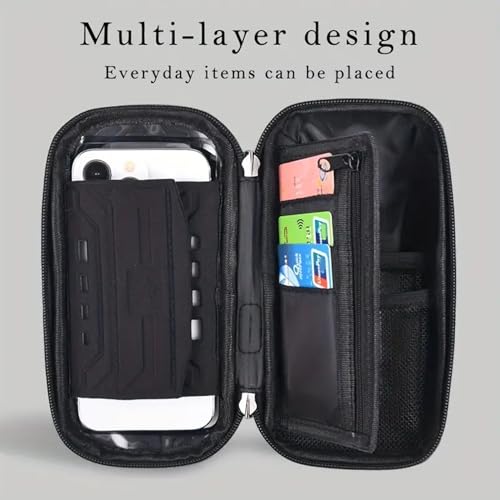 Bike Phone Holder EVA Waterproof Bike Front Frame Bag Top