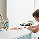 NOLITOY Unlackiertes hölzernes Ruderboot, Mini-Holzboot-Modellfigur für DIY Handwerk Schule Projekt Geburtstag Party Home Office Tischdekoration